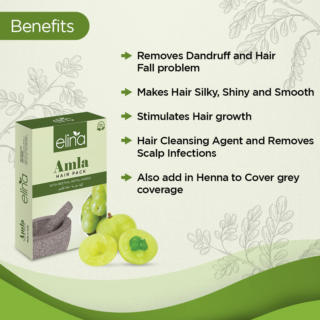 Amla Hair Pack with Reetha, Methi, Harad | Ready to Apply Hair Mask for Stronger Roots, Deep Hydration & Scalp Health | Herbal Hair Pack for All Hair Types (100gm)