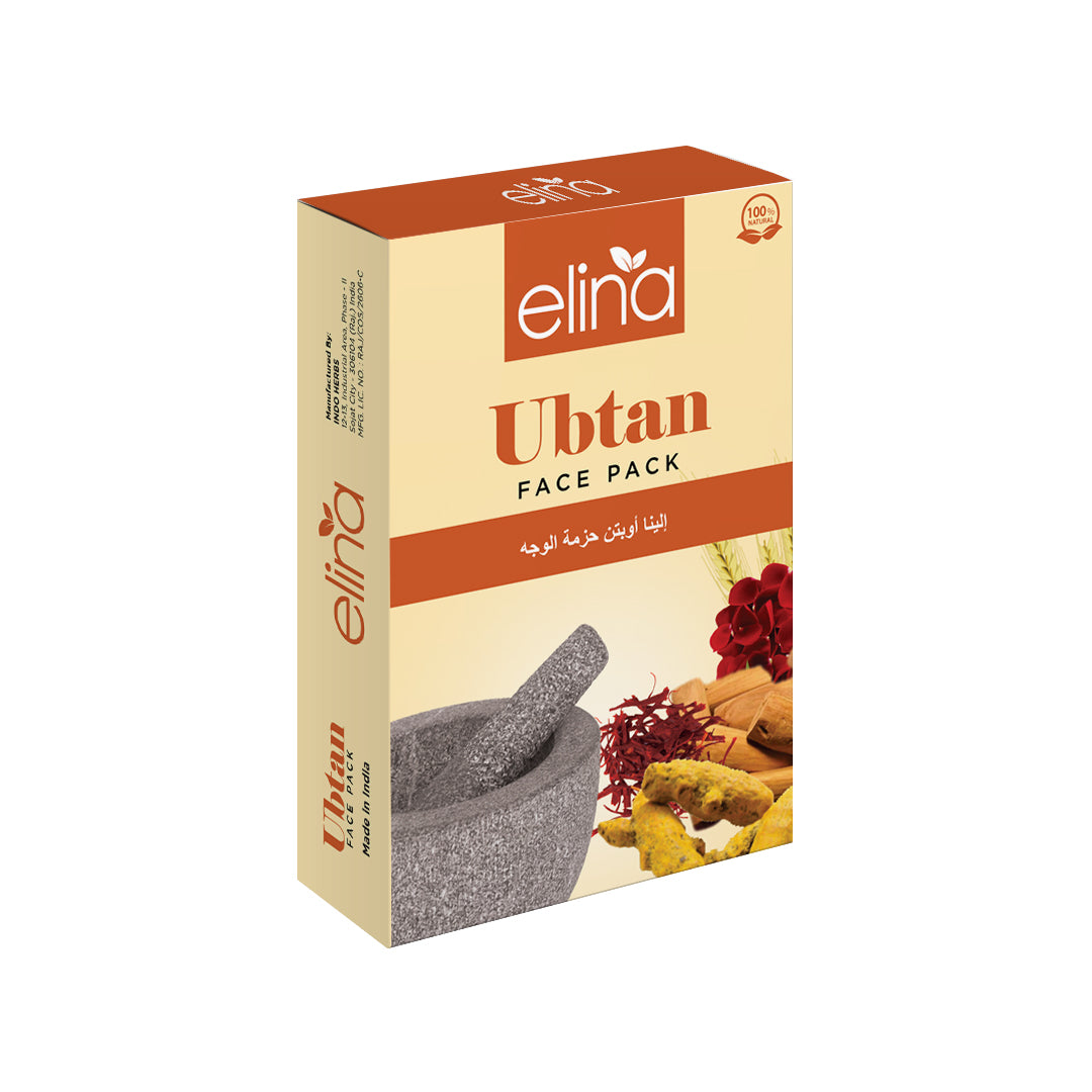 Elina Ubtan Face Pack | Deep Cleansing & Skin Brightening | Anti-Acne & Tan Removal | Ready-to-Use Face Pack for Glowing Skin | Suitable for All Skin Types (100gm)